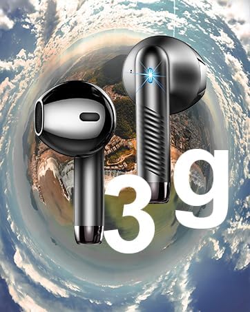 Elevate Your Sound Experience with Premium Bluetooth 5.3 Wireless Earbuds – IPX4 Waterproof, 42-Hour Extended Battery Life, and Superior Noise-Cancellation for Uninterrupted Clarity – Seamlessly Compatible with i Phone, Android, and Laptops for Ultimate Versatility and Comfort