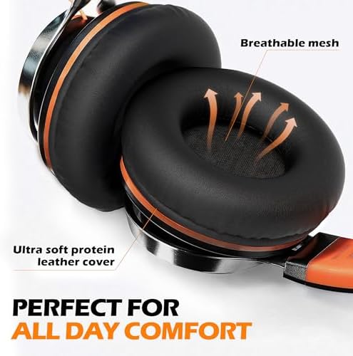 Premium AILIHEN C8 Kids Wired Headphones – Foldable On-Ear Design with Adjustable Volume Control and Built-In Microphone for Safe Listening – Perfect for School, Travel, and Home Use (Black/Blue) – Exceptional Sound Quality for Young Audiophiles and Learning Environments