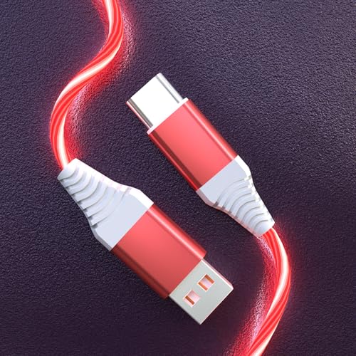 Illuminate Your Charging Experience: Premium 78-Inch Light Up USB C Charging Cable with 3 A Fast Charging Capability – Universal Compatibility for i Phone 16/15/Pro/Plus/Pro Max, Galaxy S24/S23/S22/S21/S20, i Pad, Pixel & More – Durable, Stylish LED Indicator for Nighttime Visibility and Enhanced Convenience
