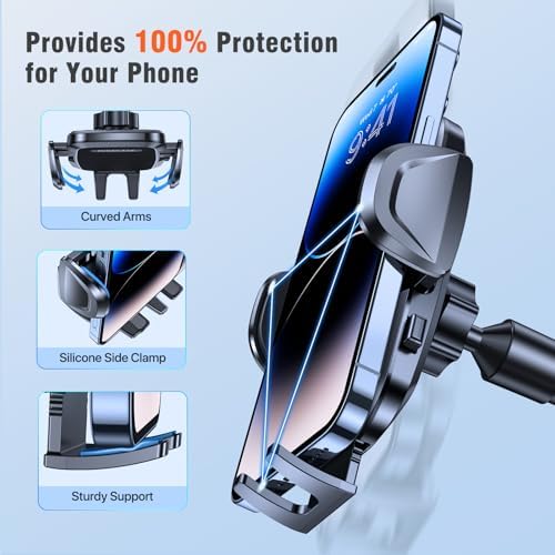 Elevate Your Driving Experience with the Miracase 2025 Universal Rotatable Cup Phone Holder – Adjustable Neck Car Mount Compatible with i Phone, Samsung, Google Smartphones – Sturdy Design for Safe Navigation Access and Hands-Free Calls