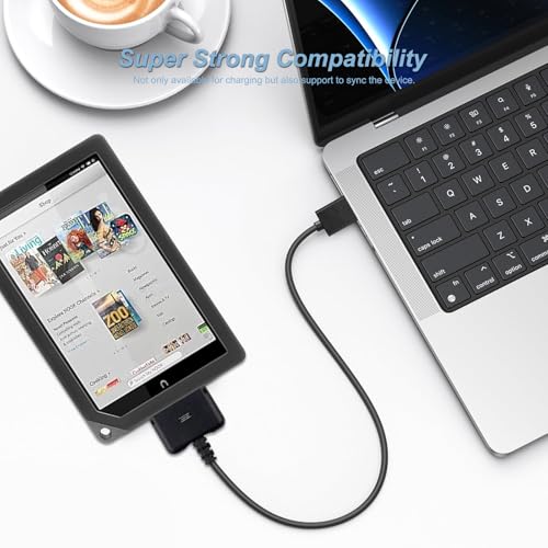 Rapid Charge 5 V Power Adapter for Barnes & Noble Nook HD & HD Plus Tablets – BNTV400 BNTV600 USB Cable Included for Optimal Compatibility – Lightweight and Portable Design for On-the-Go Convenience – Maximize Your Reading Time with Efficient Charging Solutions
