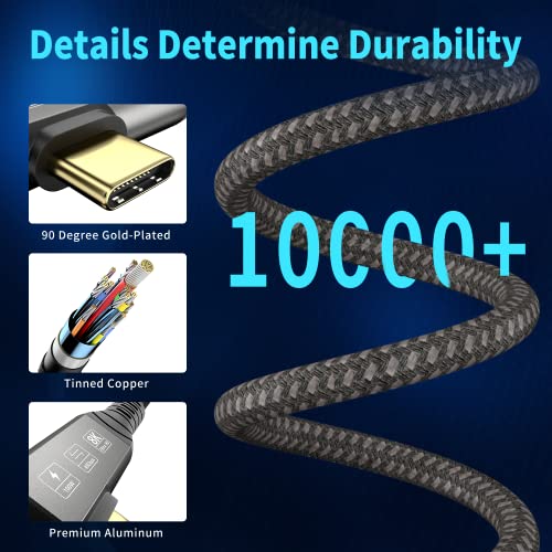 Revolutionary Thunderbolt 4 USB4 Cable: Unleash 240 W Fast Charging, 40 Gbps Blazing Data Transfer, 8 K HDR Video Output & Innovative 90-Degree Connector for Mac Book M2/M3, SSDs & Hubs – The Ultimate Connectivity Solution for Tech Professionals and Enthusiasts