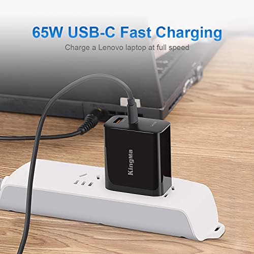 High-Efficiency 65 W Ga N USB-C Charger for Surface Pro Series – Ultra-Compact Dual Port Travel Adapter with Fast Charging Capability for Surface Pro 3/4/5/6/7/8/X Go/Book/Studio i5 – Advanced Safety Features and Wide Device Compatibility