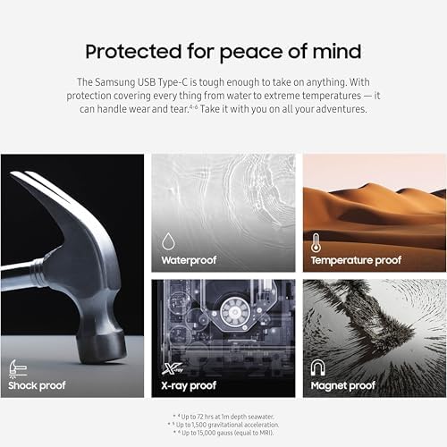 Samsung 512 GB USB 3.2 Type-C Flash Drive – Ultra-Fast 400 MB/s Data Transfer, Durable and Portable External Storage for Computers & Mobile Devices, MUF-512 DA4/AM – Perfect for Professionals and Students in 2024