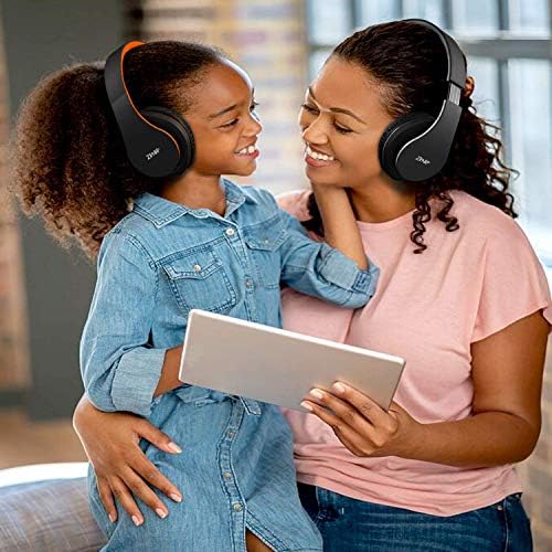 ZIHNIC Bluetooth Over-Ear Headphones – Premium Foldable, Noise-Cancelling Wireless & Wired Headset with Micro SD/TF Card Support and FM Radio – Lightweight Comfort & Superior Sound Quality for Uninterrupted Listening on Mobile Devices and PCs (Black)
