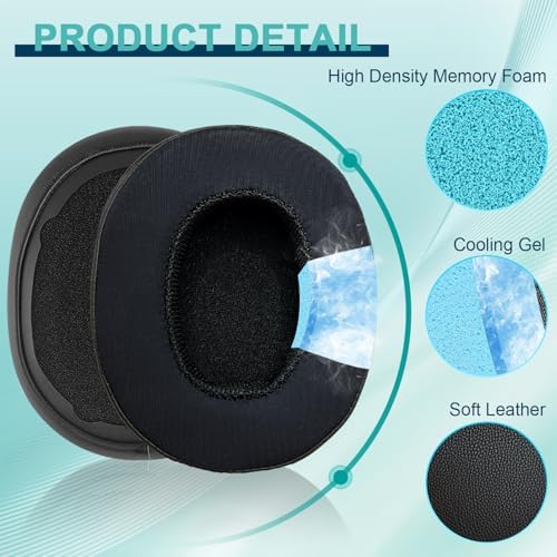 Upgrade Your Skullcandy Experience with Premium Replacement Ear Pads for Crusher Wireless, Evo, Hesh ANC & Venue Headphones – Ultimate Comfort, Superior Noise Isolation & Enhanced Audio Quality for Long Listening Sessions – Easy Installation & Sleek Design