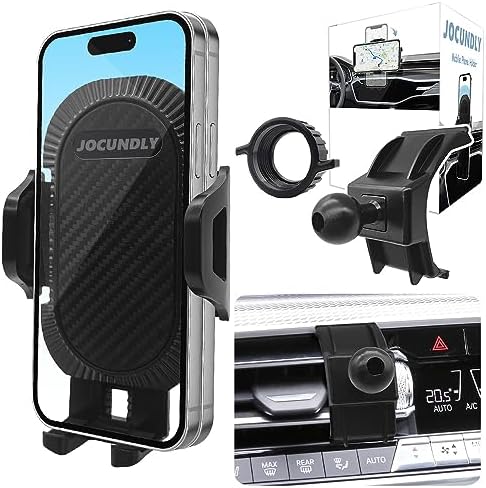 BMW X5 & X6 Car Phone Mount: Thick Case Compatible Air Vent Holder for Safe Navigation | Premium Auto Accessory for 2014-2018 X5 & 2015-2019 X6 | Durable, Stylish, and Easy to Install Smartphone Cradle