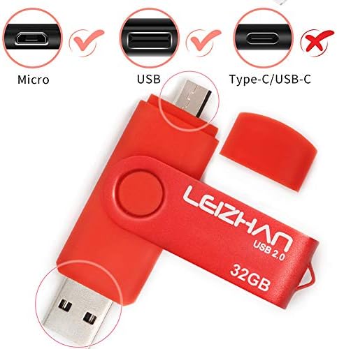 Unlock Ultimate Storage with LEIZHAN 128 GB OTG Flash Drive – Fast USB 2.0 Micro Pendrive for Android Devices, Perfect for Samsung Galaxy, Xiaomi, LG, Sony, One Plus, HTC, and Meizu – Reliable, Portable Memory Solution for Photos, Videos, and Documents