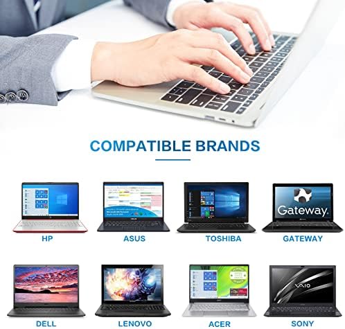 Universal 65 W Laptop Charger by Powseed – Versatile Power Supply for HP, Dell, Acer, Asus & More – 15 Interchangeable Tips for Maximum Compatibility – Safe, Fast Charging with Built-In Protection Against Overheating & Short-Circuit – Perfect Replacement for 45 W Chromebook & 65 W Laptop Adapters – Level VI Energy Efficiency – Ideal for HP Envy, Dell Inspiron, Samsung, Toshiba, and More – Sleek & Compact Design for On-the-Go Professionals – Reliable AC Adapter for Notebook & Ultrabook Users – Get the Power You Need for All Your Devices in One Convenient Solution!