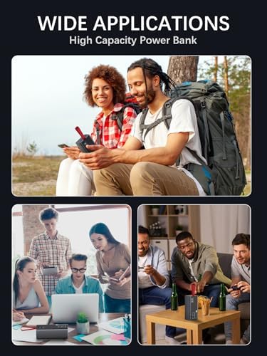 Ultimate 90000 m Ah High-Capacity Power Bank – Fast Charging 30 W PD & QC 3.0 Portable Charger with 5 Outputs & 2 Inputs – LED Display for Real-Time Monitoring – Optimal Compatibility with Phones, Tablets, Headsets & Smartwatches – Essential for Travel, Camping & Daily Use