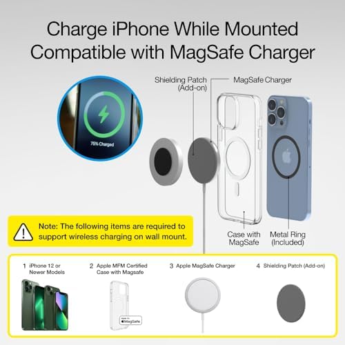 Just Mobile AluDisc Mini Magnetic Aluminum Wall/Mirror/Table/Treadmills/Cross-Trainer Mount Strong Magnet for iPhone/Galaxy and All Smartphones, 2-Pack (ST-500SI) – Enhanced Compatibility and Speed