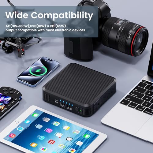 High-Power 100 W Portable Laptop Power Bank with 20000 m Ah Capacity & 65 W PD USB-C Charger – Ideal External Battery Solution for Mac Books, Notebooks & Travel Needs – Stay Charged Anywhere, Anytime