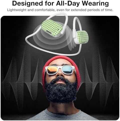 Purity Air Open Ear Headphones – Advanced True Air Conduction Wireless Bluetooth Earbuds with Dual Mic for Clear Calls – Ergonomic, Sweat-Resistant Design for Active Lifestyles – Compatible with i Phone & Android – Ultimate Comfort and Audio Awareness