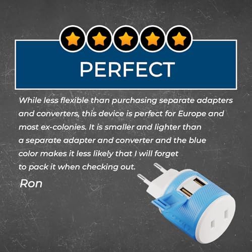 OREI Switzerland Travel Plug Adapter with Dual USB Ports – Ultimate Type J Charging Solution for USA Devices – Fast, Efficient Power for i Phones, Laptops, Tablets & More – Essential Travel Accessory for Hassle-Free Connectivity