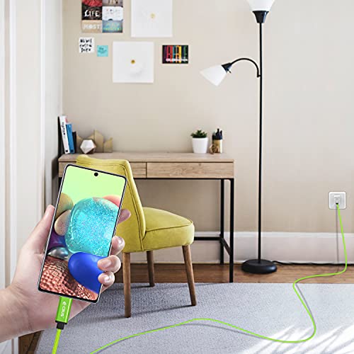 CBUS 10 ft USB-C to C Fast Charging Cable – Heavy-Duty Braided Cord for i Phone 16/15/Pro/Max/Plus & Android Devices – Superior Durability & Super Speed USB-C Charger in Stylish Purple – Unmatched Flexibility for Home & Travel Use