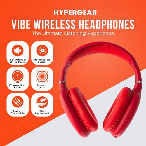 Transform Your Listening Journey with Premium Foldable Bluetooth Over-Ear Headphones – Superior Noise Isolation for Ultimate Focus, Plush Foam Ear Cushions for Extended Comfort, and Built-in Microphone for Effortless Communication – Perfect for Fitness Enthusiasts and Travel Lovers Alike, Unisex Design for All Users