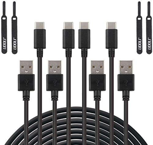 High-Speed USB C Type C Cable 3 A Fast Charge 4-Pack – 3.28 ft Durable USB A to C Cord for Samsung Galaxy S10, S9, S8, S20 Plus, Note 20, 10, 9 & Universal Devices – Enhanced Power Delivery & Data Transfer Efficiency