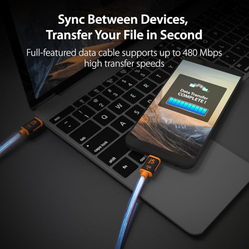j5 create 100 W USB C to USB C Fast Charging Cable – 5.9 ft Double Braided Design with E-Marker Chip for Enhanced Compatibility and Speed – Ideal for Samsung Galaxy, i Pad Pro, Laptops, and More – Reliable Power and Data Transfer for Ultimate User Experience
