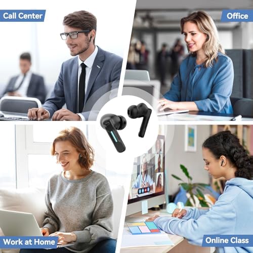 SW4 USB Wireless Earbuds for PC & Laptop – Ultra-Low Latency Bluetooth Headphones with Integrated Microphone for Crystal-Clear Calls, Ergonomically Designed for All-Day Comfort, Modern White Finish for Stylish Tech Accessories – Ideal for Multitasking and Professional Video Conferencing