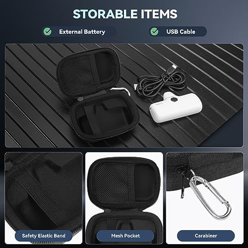 Premium EVA Carry Case for i WALK & Anker 621 Nano Mini Power Bank – Shockproof, Lightweight, and Travel-Friendly Protection for Your Portable Charger – Secure Zipper Closure and Enhanced Durability for On-the-Go Charging Solutions