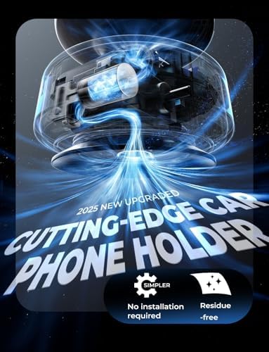 LISEN Mag Safe-Compatible Car Phone Holder – 360° Rotatable Suction Mount for Content Creators & Fitness Enthusiasts – Durable Carbon Fiber Design for Enhanced Stability & Versatility – Ideal for Hands-Free Navigation & Gym Use