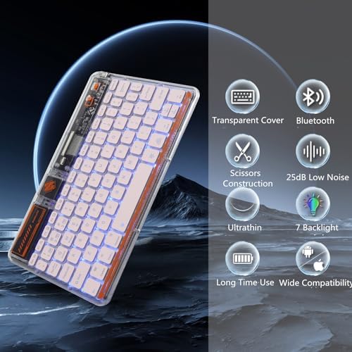 Compact Bluetooth Keyboard for On-the-Go Typing | Rechargeable 10-Inch Wireless Keyboard for Android, i OS & Windows Devices | Sleek, Lightweight Design for Effortless Portability | Perfect for Tablets & Smartphones | Enhance Your Mobile Productivity with Quiet Typing Experience