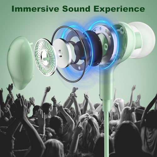 Premium USB C Earbuds for i Phone 16 & Samsung Galaxy Series – High-Fidelity Noise Cancelling Wired Headphones with Built-in Mic for Pixel 9 & One Plus 12 – Sleek Black Design for Ultimate Comfort and Clarity – Perfect for Music & Calls