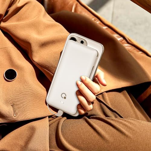 Ultimate Q 10000 m Ah Slim Power Bank with Built-in AC Plug – Ultra-Portable Charger for i Phone, Samsung, Android & Tablets – Four Output Ports for Simultaneous Charging, Includes Micro USB & USB-C Cables – Experience Enhanced Compatibility & Rapid Power on the Go