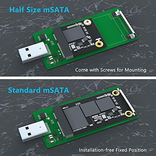 Transform Your m SATA SSD into a High-Speed Portable Storage Solution with USB 3.0 Enclosure – Tool-Free, Compact Design for 30 x30 mm & 50 x30 mm Drives, Effortless Data Transfer and Enhanced Compatibility for Professionals and Everyday Users