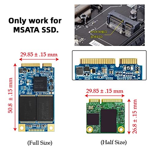 Chenyang Dual Function MSATA SSD JBOD Adapter with USB C 2.5″ Hard Drive Enclosure – Unmatched Speed and Versatility for Enhanced Storage Solutions