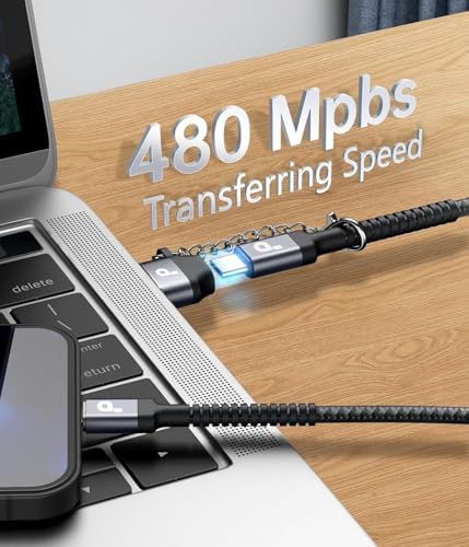 10 FT USB-C to USB-C Charging Cable 2-Pack – Premium Fast Charge & Data Transfer Solution for i Phone 16, Samsung Galaxy S23, LG, Nintendo Switch – Flexible, Durable Nylon Braided Design for Ultimate Convenience and Longevity