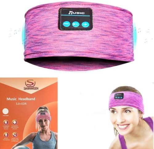 Revolutionary Bluetooth Sleep Headband for Side Sleepers – Ultra-Comfortable Wireless Headphones with Adjustable Fit for Podcast Lovers and Active Lifestyles, Perfect for Restful Nights and Soothing Sounds