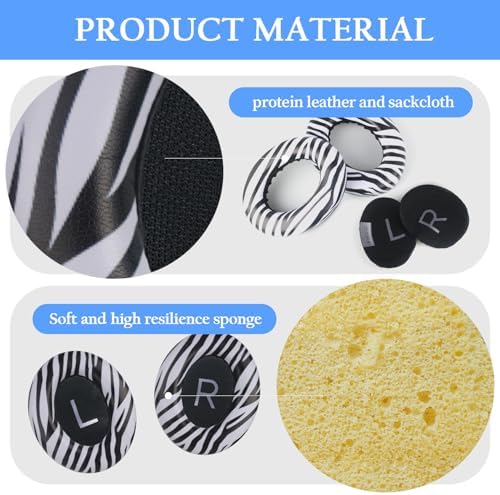 Adhiper Leopard Print Ear Pads for Bose 700/NC700 Wireless Headphones – Luxury Protein Leather Cushions with Memory Foam for Superior Comfort and Premium Audio Quality Upgrade