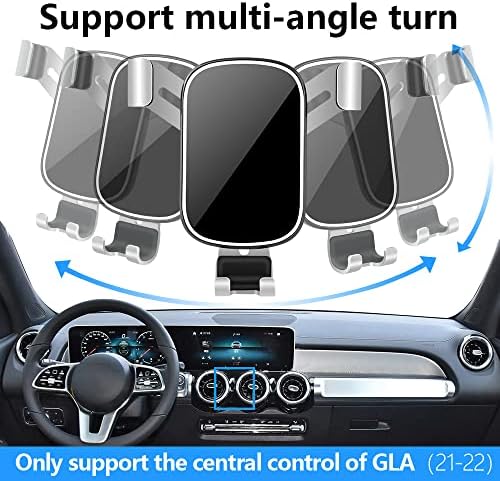 LUNQIN Premium Car Phone Holder for Mercedes-Benz CLA-Class & A-Class: Secure, Stylish, and Functional Mobile Cradle with 360-Degree Rotation for Hands-Free Navigation – Ideal for CLA250, AMG, A220, A35 Models – Effortless Installation & Non-Slip Design for Optimal Driving Experience
