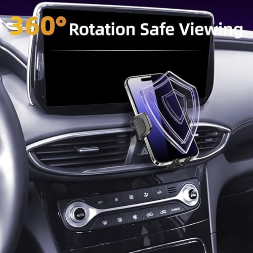 Innovative Adjustable Car Phone Holder for Hyundai Santa Fe (2019-2023) – Secure 360-Degree Cradle for 4-7 Inch Smartphones, Hassle-Free Installation, Essential Safety Tool for Navigation and Communication