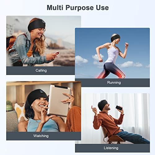 Transform Your Sleep and Workouts with Bluetooth 5.4 Sleep Headband Headphones – Ultra-Thin, Sweat-Resistant Comfort Meets Premium HD Sound for Active Lifestyles and Restful Sleep – Perfect Gift for Fitness Buffs and Music Lovers