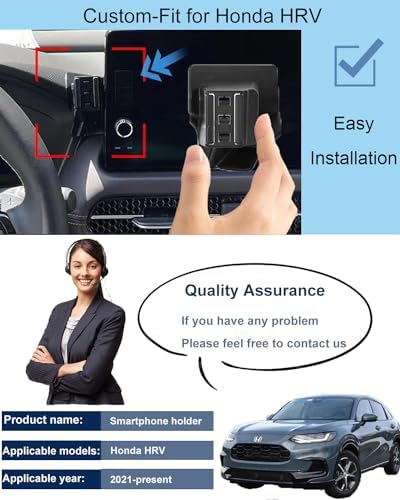 2024 Honda HR-V Magnetic Phone Holder | Secure & Stylish Universal Cell Phone Mount | Effortless Tool-Free Installation with Adjustable Angles | Ultimate Driving Companion for Enhanced Safety and Connectivity, Ideal for All Smartphones