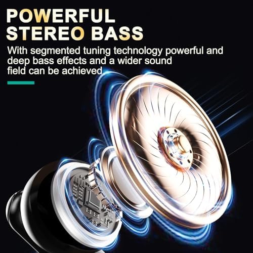 Premium Wireless Earbuds with Cutting-Edge Active Noise Cancellation & Powerful Deep Bass – Featuring 4-Microphone ENC for Crystal-Clear Calls, 40-Hour Playtime with LED Battery Indicator, IPX5 Waterproof Rating for Ultimate Durability, and Advanced Bluetooth 5.4 for Rapid Device Pairing – Perfect for Audiophiles and Professionals Seeking Exceptional Sound Quality and Performance