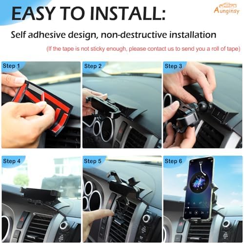 Transform Your Driving Experience with the Ultimate Car Phone Mount for Toyota Tundra & Sequoia (2007-2013) – Secure Dash Clip Holder for All Smartphones, Enhanced Stability & 360-Degree Rotation for Safe Navigation, Effortless Installation, and Sleek Design for Modern Interiors – Elevate Functionality and Safety on Every Drive