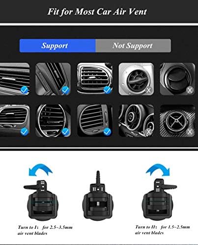 Universal Car Air Vent Smartphone Holder Cradle – 360-Degree Rotating Mount Compatible with i Phone 11 Pro, Samsung Galaxy S Series, Google Pixel & More – Effortless Installation, Secure Grip, Enhanced Viewing Angles for Safe Driving