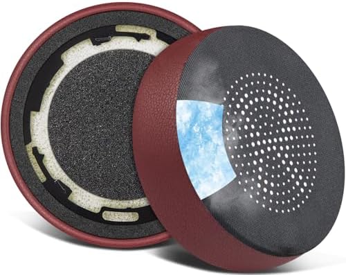 Upgrade Your Audio Experience with SOULWIT Cooling Gel Earpads for Jabra Evolve 75 – High-Density Noise Isolation Foam Cushions for Ultimate Comfort and Enhanced Sound Quality – Elegant Black Gold Design – Perfect Replacement for Wireless Headset Accessories