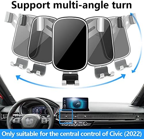 Premium Car Phone Mount for Honda Civic (2022-2025) & Acura Integra (2023-2025) – Innovative 360-Degree Rotating Cell Phone Holder for Seamless Navigation & Hands-Free Charging – Elevate Your Driving Experience with Superior Interior Accessory – Designed for Safety & Connectivity