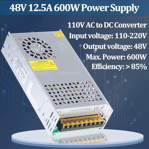 High-Performance 600 W 36 V DC Power Supply Converter – Versatile 110 V AC to 36 V Switching Transformer for Winches, Car Jacks, CCTV Systems & More – Exceptional Reliability with Advanced Safety Features and Compact Design for High-Demand Applications