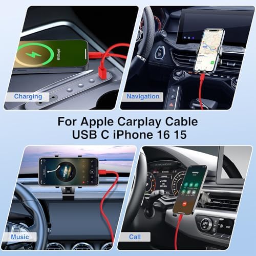 High-Power USB C Car Charger for i Phone 16 & 15 Series – 40 W Dual Port Fast Charging Adapter with 3 FT USB-C to C & A to C Cables – Versatile Compatibility for i Pad, Samsung, and More – Compact Design for On-the-Go Convenience and Enhanced Safety Features