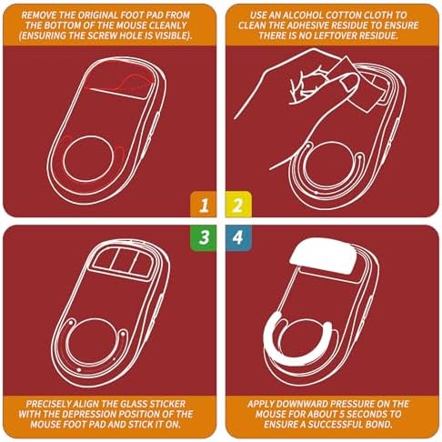 Upgrade Your Gaming Precision with YIMAGUJRX Glass Mouse Skates for Logitech G 502 Lightspeed Wireless – Experience Lightning-Fast Movement and Unmatched Durability, Perfect Fit for Enhanced Control and Comfort, Sleek Black Design!