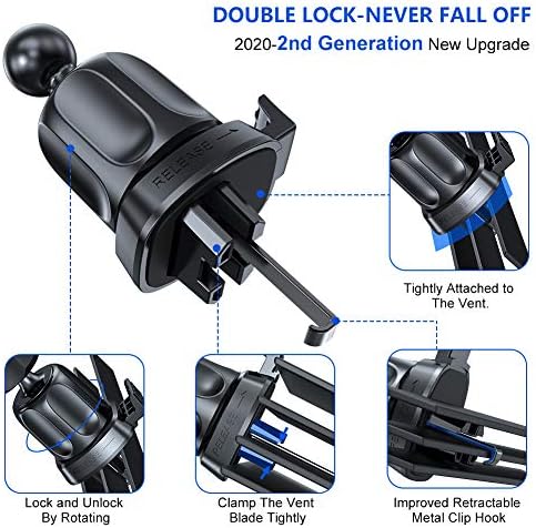 Revolutionize Your Driving Experience with the Miracase 2 nd Generation Universal Phone Holder – 3-in-1 Air Vent Mount for i Phone 16/15/14/13/12/11 and All Smartphones – Enhanced Stability, 360-Degree Rotation, and Hands-Free Convenience for Safer Navigation