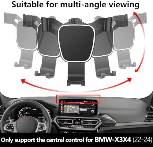 BMW X3 2025 Premium Car Phone Holder – Ultimate Navigation Bracket for Safe and Stylish Driving | Tool-Free Installation, Customizable Viewing Angles & Secure Mobile Device Grip | Must-Have Automotive Accessory for Modern Drivers