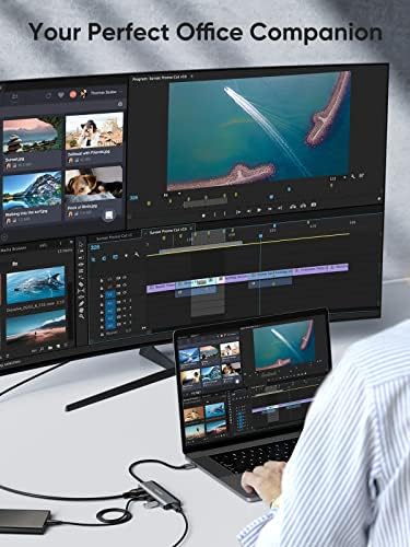 Unlock Ultimate Connectivity with the 7-in-1 USB C Hub 4 K 60 Hz | Cable Creation Multiport Adapter for Seamless 1 Gbps Ethernet, Stunning HDMI Display, Dual USB 3.0 Ports, 100 W PD Charging & SD/TF Card Support – Perfect for Mac Book Pro, i Pad Pro & Steam Deck Users!