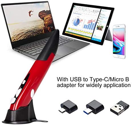 Transform Your Workflow with the Lychee Wireless Optical Pocket Pen Mouse – Compact 2.4 GHz Mini Air Mouse Featuring Adjustable 800/1200/1600 DPI for Ultimate Precision on PC, Laptop & Mac – Sleek Grey Design for On-the-Go Professionals and Students