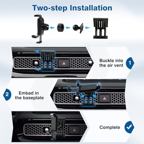 Universal Car Phone Holder for Nissan Rogue (2014-2020), Rogue Sport (2017-2023) & Murano (2015-2023) – Premium Dashboard & Air Vent Mount Stand for Secure Device Positioning and Enhanced Driving Experience